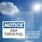 Signmission Drip Torch Fuel OSHA Notice Sign, Plastic, 14in W x 10in L, 2PK OS-2PACK-NS-P-1014-L-11551 - alternate 6